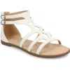 Journee Collection Womens Genneva Gladiator Sandals In White