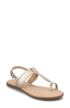 Journee Collection Gerra Toe Loop Sandal In Champagne