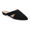 Journee Collection Giada Womens Round Mules In Black