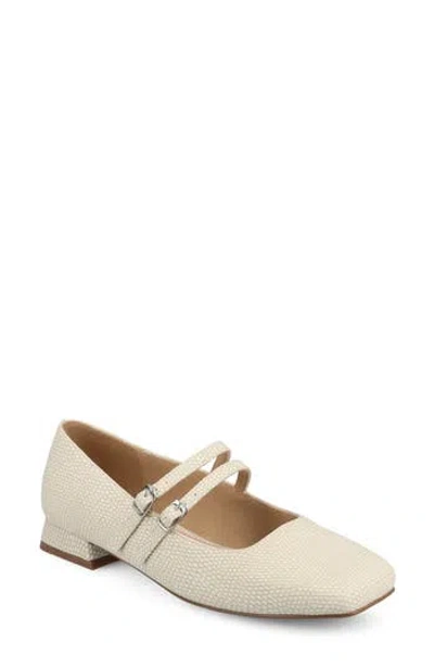 Journee Collection Gredah Mary Jane Pump In Neutral