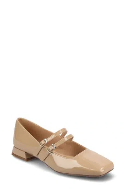 Journee Collection Gredah Mary Jane Pump In Patent/beige