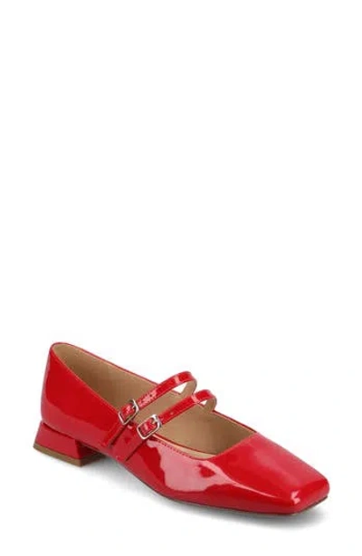 Journee Collection Gredah Mary Jane Pump In Red