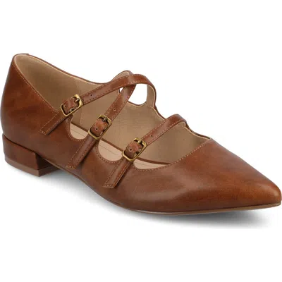 Journee Collection Gretal Mary Jane Flat In Multi