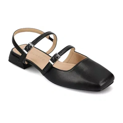Journee Collection Gretchenn Womens Square Closed Toe Mary Jane Shoes In Black