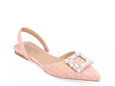 Journee Collection Hannae Flat In Pink