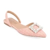 Journee Collection Hannae Womens Pointed Ballet Flats In Pink