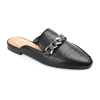 Journee Collection Hazina Womens Square Closed Toe Mules In Black