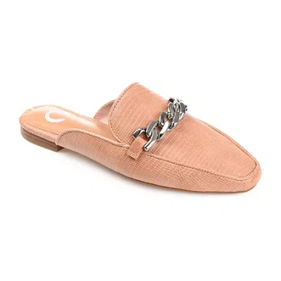 Journee Collection Hazina Womens Square Closed Toe Mules In Pink
