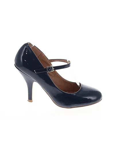 Pre-owned Journee Collection Heels In Blue