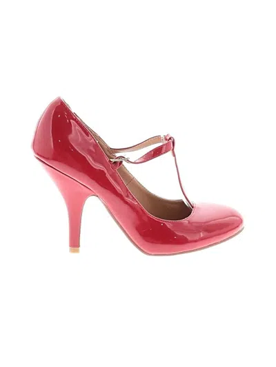 Pre-owned Journee Collection Heels In Pink