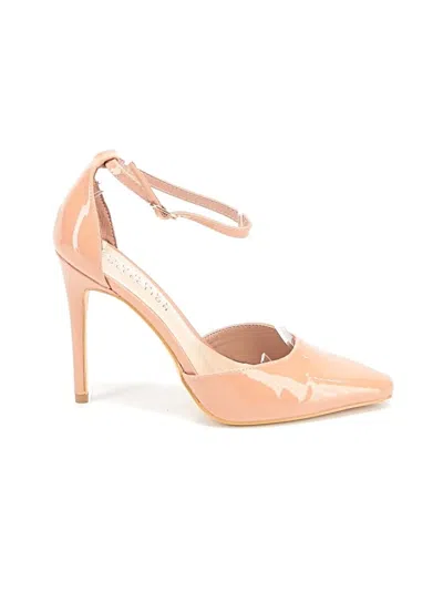 Pre-owned Journee Collection Heels In Tan