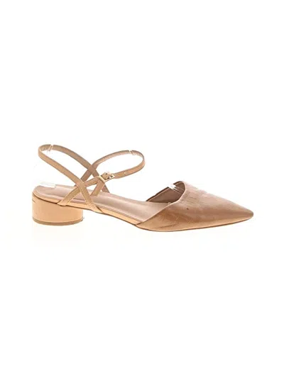 Pre-owned Journee Collection Heels In Tan