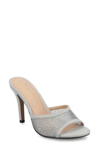 Journee Collection Journee Womens Hensley Open Toe Evening Pumps In Silver