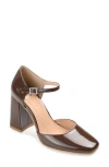 Journee Collection Hesster Mary Jane Pump In Brown