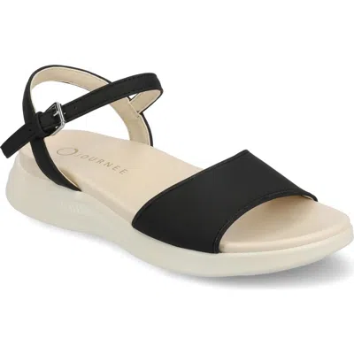 Journee Collection Jaylee Wedge Sandal In Black