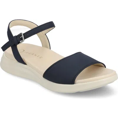 Journee Collection Jaylee Wedge Sandal In Navy