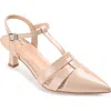 Journee Collection Collection Women's Jazlynn Wide Width Pump In Light Beige