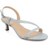 Journee Collection Jemry Kitten Heel Sandal In Blue