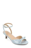 Journee Collection Jennifer Bow Ankle Strap Sandal In Blue