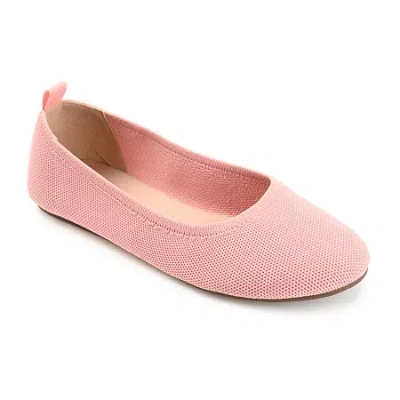 Journee Collection Jersie Womens Round Closed Toe Ballet Flats In Pink