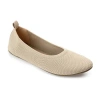 Journee Collection Jersie Womens Round Closed Toe Ballet Flats In Neutral
