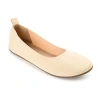 Journee Collection Jersie Womens Round Closed Toe Ballet Flats In Neutral