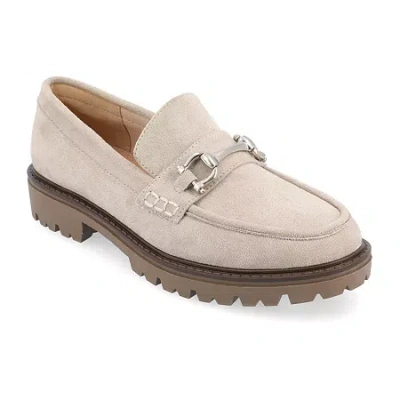 Journee Collection Jessamey Womens Round Closed Toe Loafers In Neutral