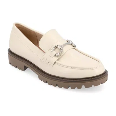 Journee Collection Jessamey Womens Round Closed Toe Loafers In Neutral