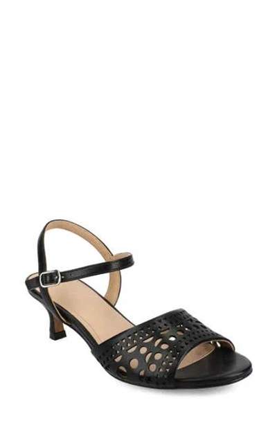 Journee Collection Jessly Ankle Strap Sandal In Black Jessly