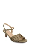 Journee Collection Jessly Ankle Strap Sandal In Olive