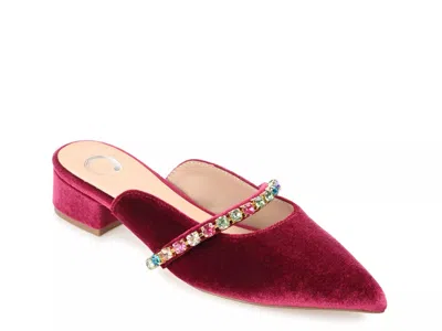 Journee Collection Jewel Mule In Red