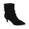 Journee Collection Jo Boots Women's Black Comfort Foam Bootie Zogg1929 In Black