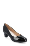 Journee Collection Journee Luu Pump In Patent/black