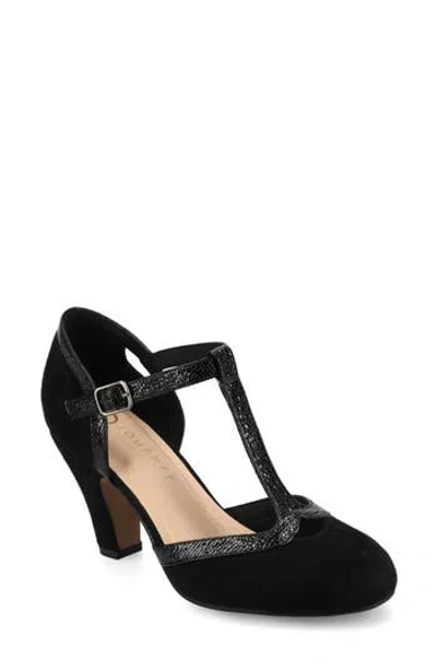 Journee Collection Journee Olina T-strap Pump In Black