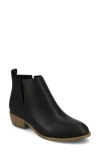 Journee Collection Journee Womens Rimi Pull On Stacked Heel Booties In Black Smooth