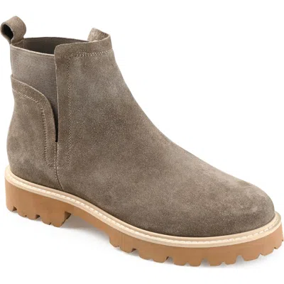 Journee Collection Journee Signature Bristol Chelsea Boot In Taupe
