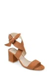 Journee Collection Journee Signature Hether Sandal In Rust Suede
