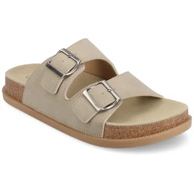 Journee Collection Journee Tula Adjustable Comfort Slide Sandal In Multi