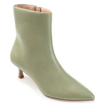 Journee Collection Journee Women's Arely Medium And Wide Width Booties In Green