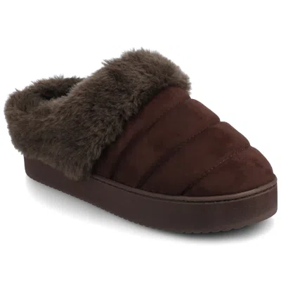 Journee Collection Journee Women's Blair Slippers In Animal Print