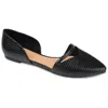 Journee Collection Women's Braely Pointed Toe Flats In Black