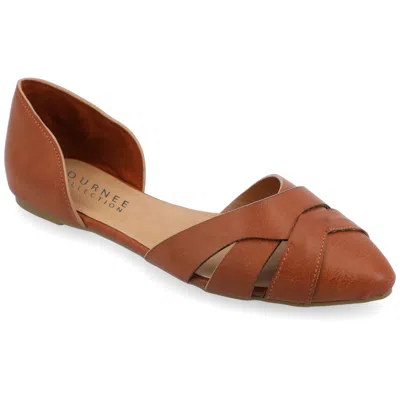 Journee Collection Journee Women's Brandee Flat In Brown