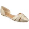 Journee Collection Journee Women's Brandee Flat In Gold
