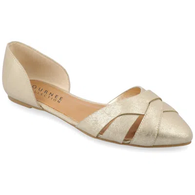 Journee Collection Journee Women's Brandee Flat In Gold
