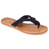 Journee Collection Journee Women's Brindle Sandal In Blue