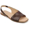 Journee Collection Journee Women's Brinsley Medium And Wide Width Flat Sandals