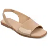 Journee Collection Journee Women's Brinsley Medium And Wide Width Flat Sandals In Multi
