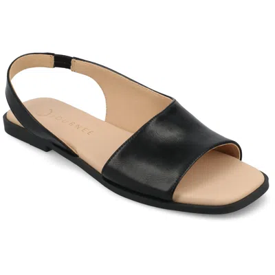 Journee Collection Journee Women's Brinsley Medium And Wide Width Flat Sandals In Multi