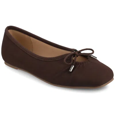 Journee Collection Journee Women's Callee Ballet Medium And Wide Width Dress Flats In Gold