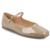 Journee Collection Carrie Mary Jane Flat In Beige
